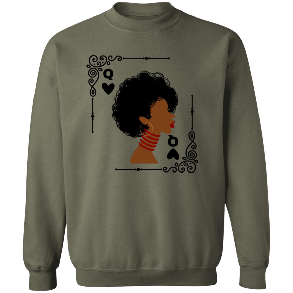 Queen of Hearts Pullover Sweatshirt