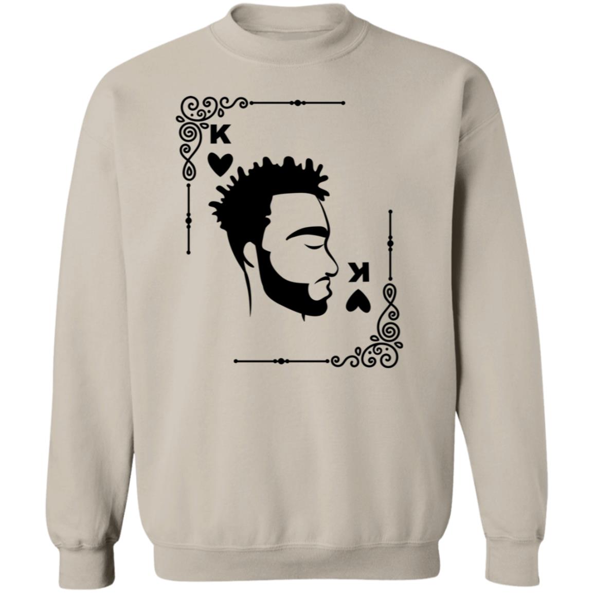 Black History Month King of Hearts Pullover Sweatshirt