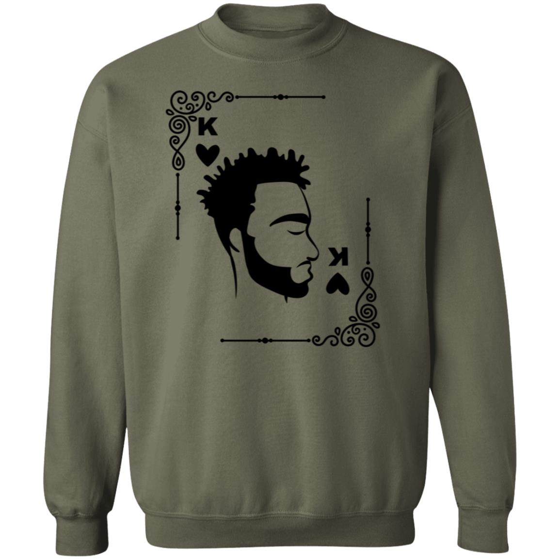 Black History Month King of Hearts Pullover Sweatshirt