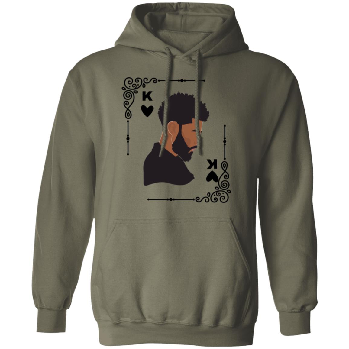 King of Hearts Black History Month Themed Pullover Hoodie