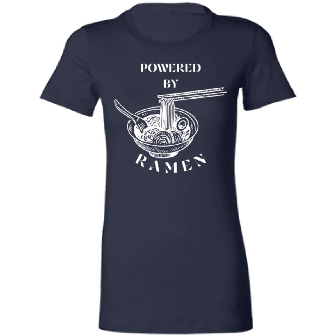 Powered by Ramen Graphic Tee, Cute Asian Food T Shirt, Gift for Friend