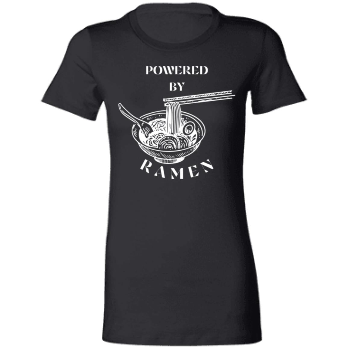 Powered by Ramen Graphic Tee, Cute Asian Food T Shirt, Gift for Friend