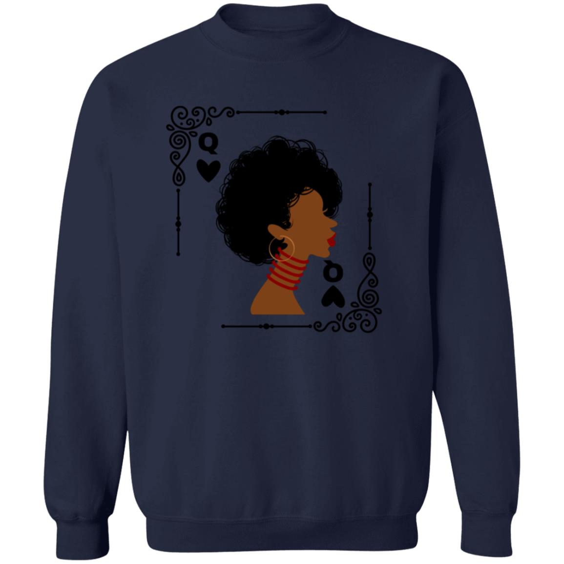Queen of Hearts Pullover Sweatshirt
