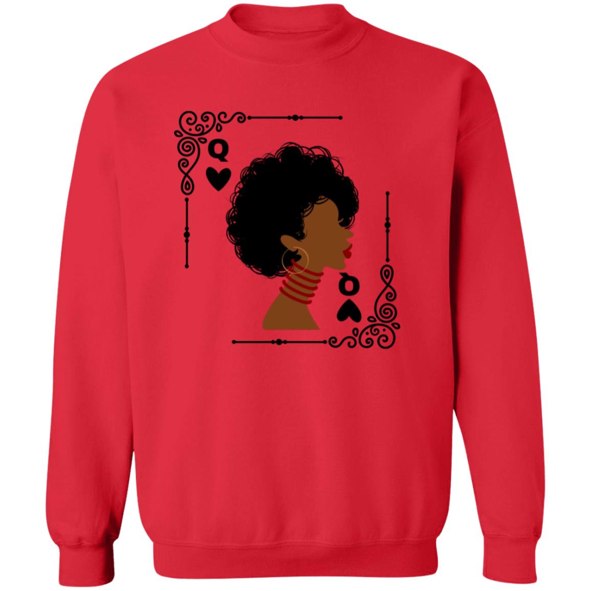 Queen of Hearts Pullover Sweatshirt