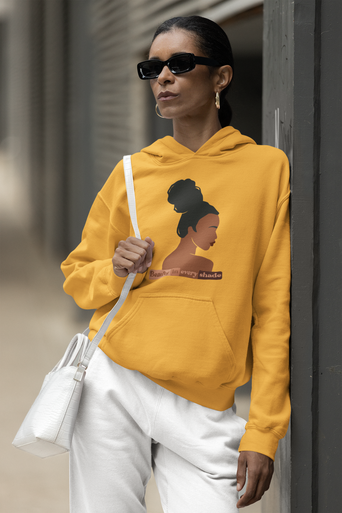 Black History Month themed Beauty in every shade Pullover Hoodie
