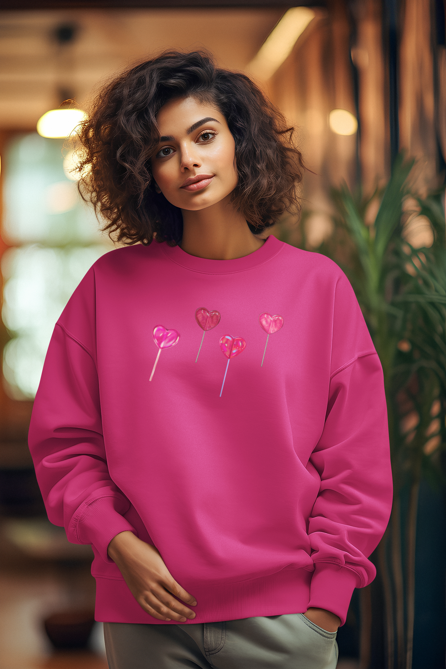 Candy Heart Sweatshirt, Heart Sucker Sweatshirt, Valentines Day Sweatshirt, Cute Valentines Sweatshirt, Valentines Graphic Sweatshirt