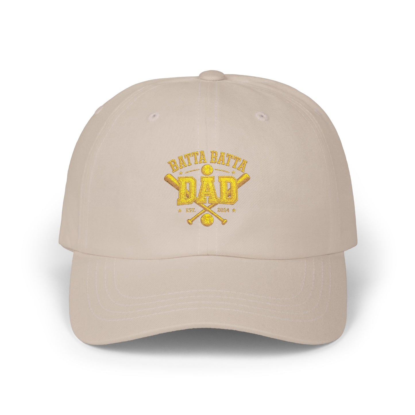 Baseball Dad Cap — The "Batta Batta" Dad  Embroidered Classic Dad Hat