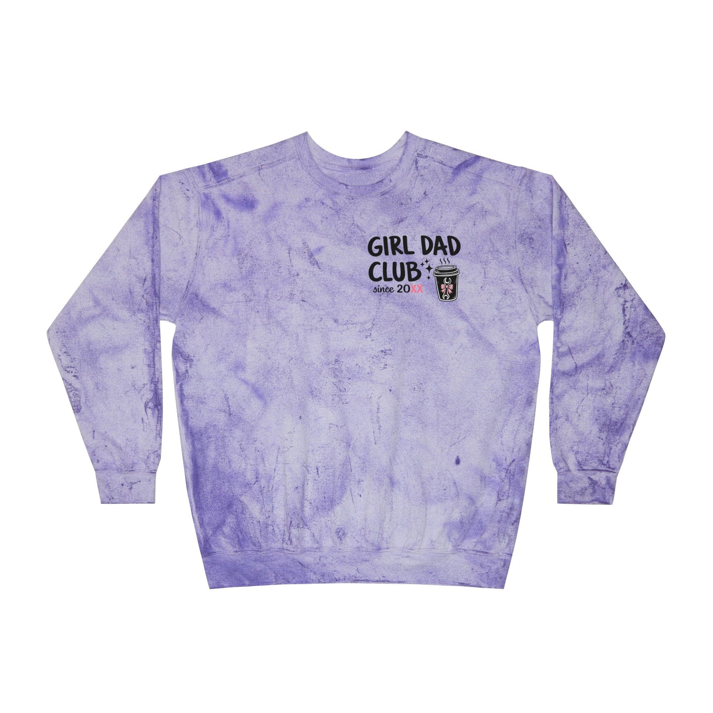 Girl Dad Club Tie-Dye Crewneck Sweatshirt