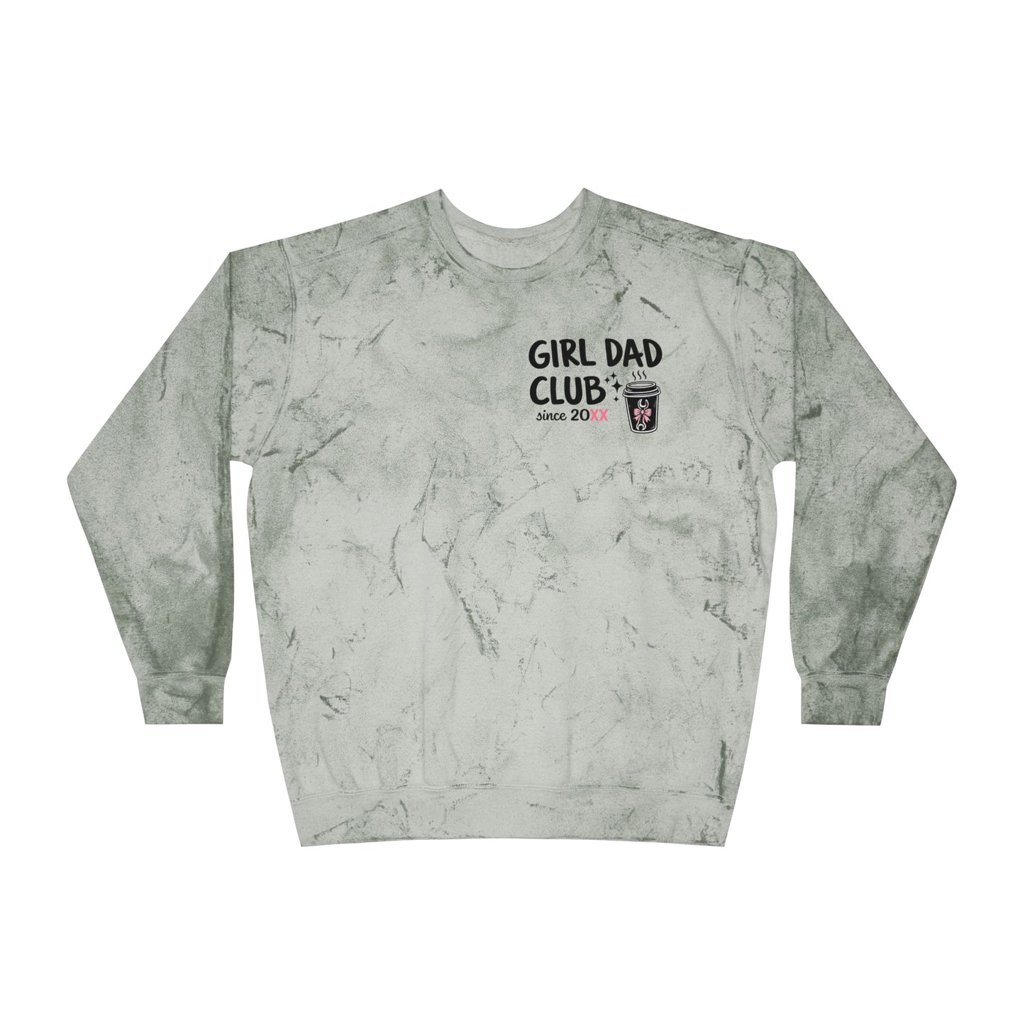 Girl Dad Club Tie-Dye Crewneck Sweatshirt