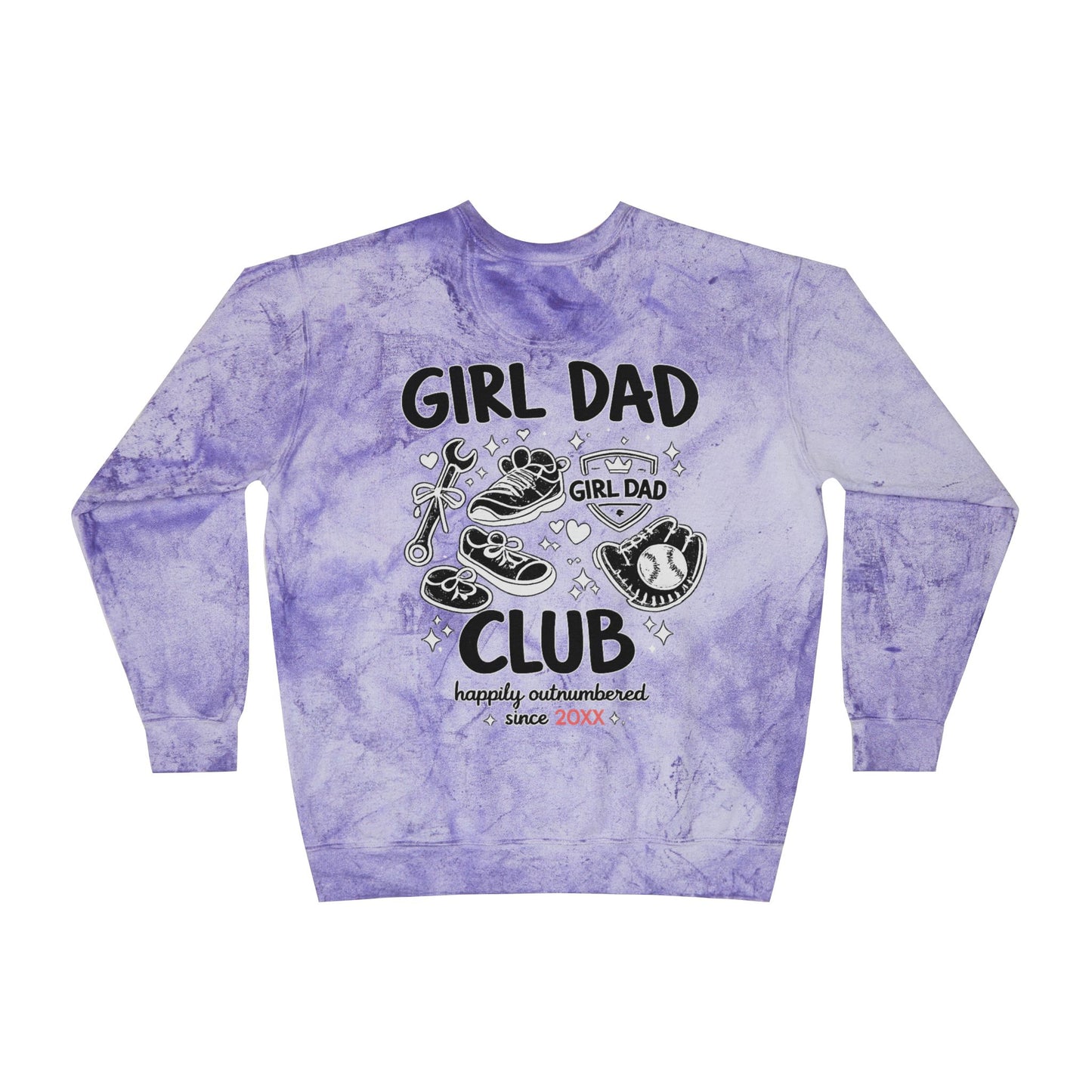 Girl Dad Club Tie-Dye Crewneck Sweatshirt
