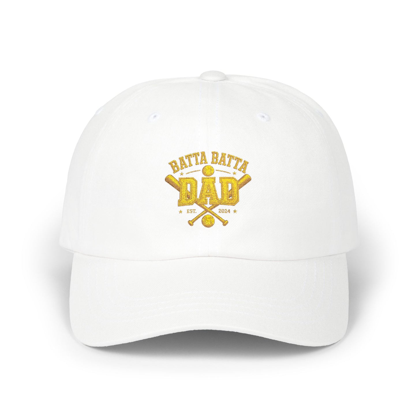 Baseball Dad Cap — The "Batta Batta" Dad  Embroidered Classic Dad Hat