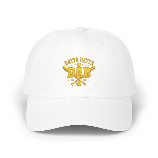 Baseball Dad Cap — The "Batta Batta" Dad  Embroidered Classic Dad Hat