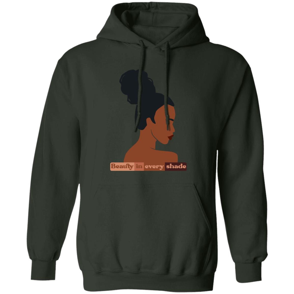Black History Month themed Beauty in every shade Pullover Hoodie